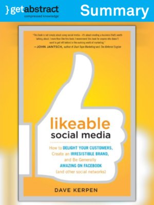 cover image of Likeable Social Media (Summary)